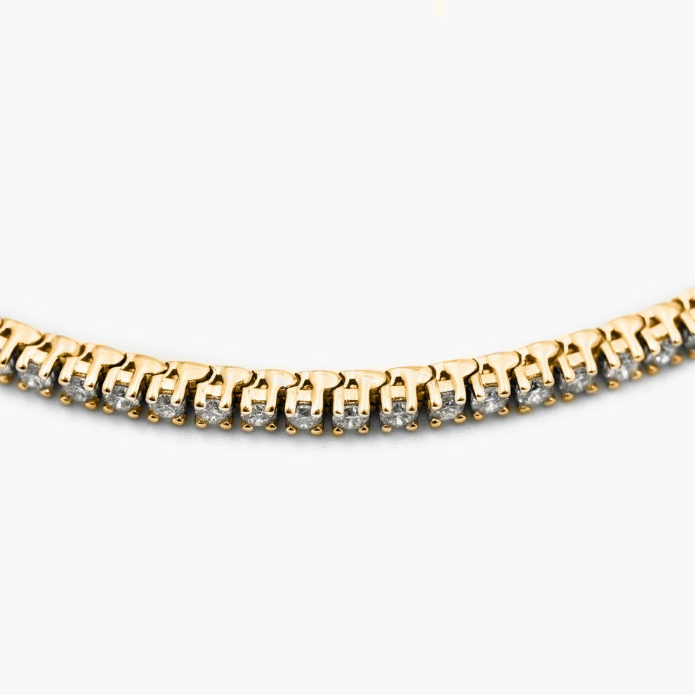 Penzi Gold Diamond Tennis Bracelet