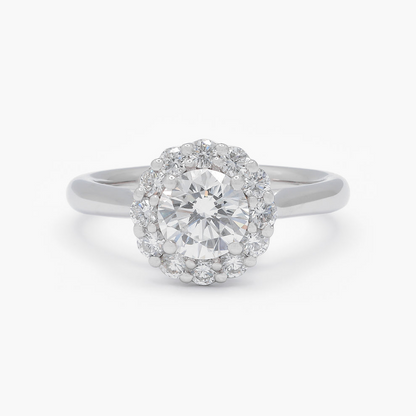 Round Brilliant Engagement Ring 1.06ct White Gold