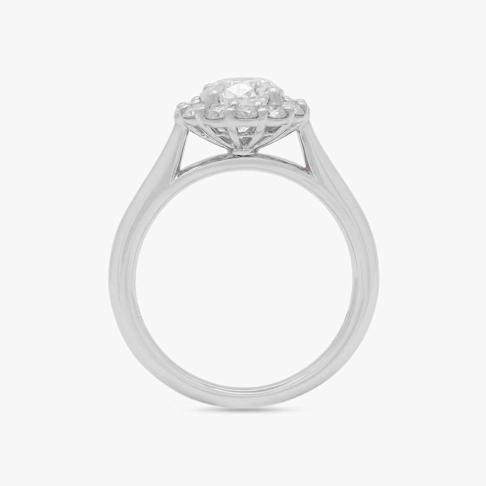 Round Brilliant Engagement Ring 1.06ct White Gold