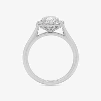 Round Brilliant Engagement Ring 1.06ct White Gold