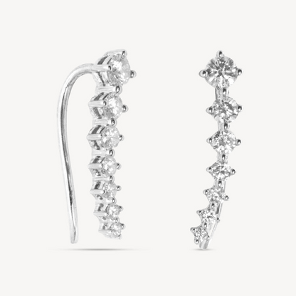 Imara Gold Diamond Climber Earrings