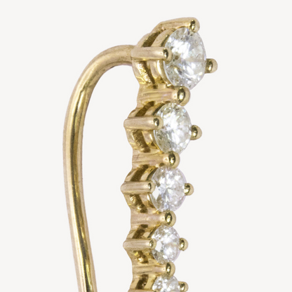 Imara Gold Diamond Climber Earrings