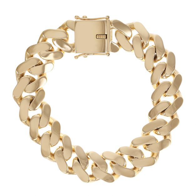 9ct Solid Gold Heavyweight Cuban Link Bracelet