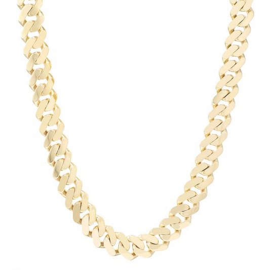 9ct Gold Large Solid Classic Cuban Link Curb Chain